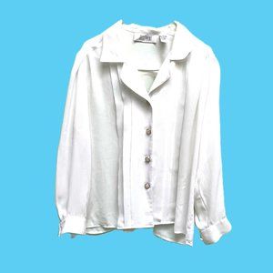 Cute Women's Josephine Ivory Long Sleeve Blouse size 12